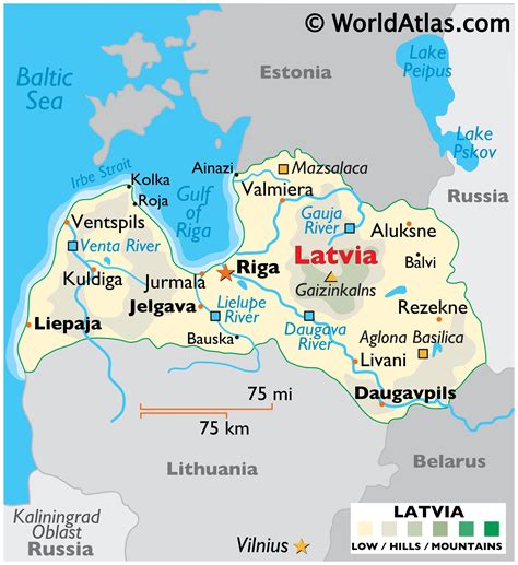 latvia map world